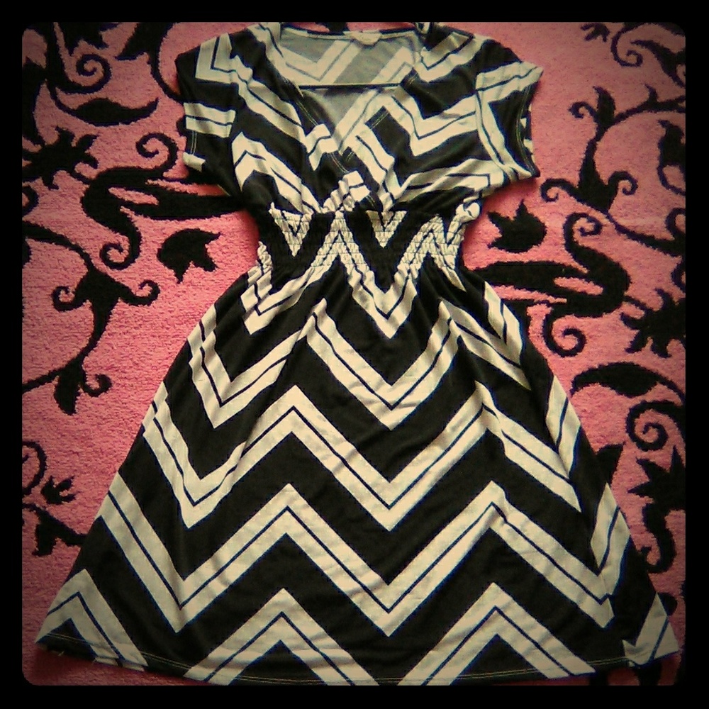 A beautiful light and flowey dress.